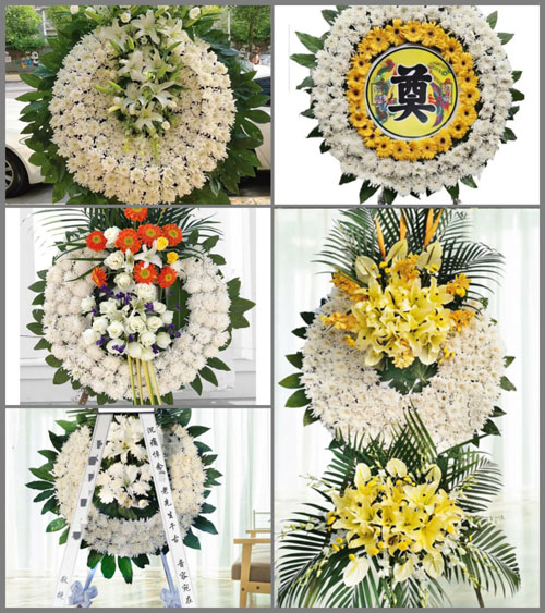 广东东莞市大岭山镇水朗村花圈速递